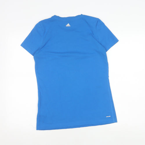 Adidas Men's M Blue Crew Neck Short Sleeve T-Shirt