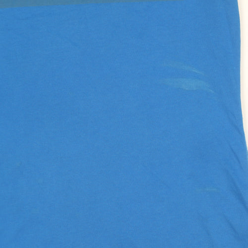 Adidas Men's M Blue Crew Neck Short Sleeve T-Shirt