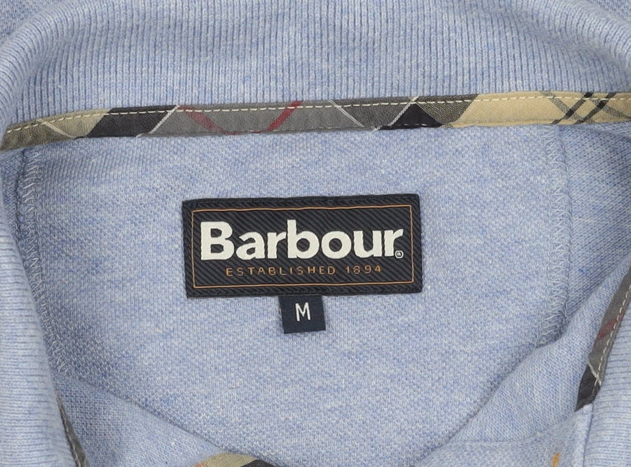 Barbour Men's Blue Polo Shirt M Size Cotton