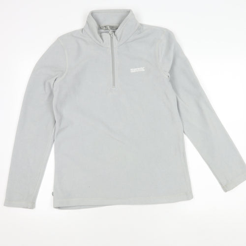 Regatta Women's Grey Full Zip Fleece Sweatshirt Size 10