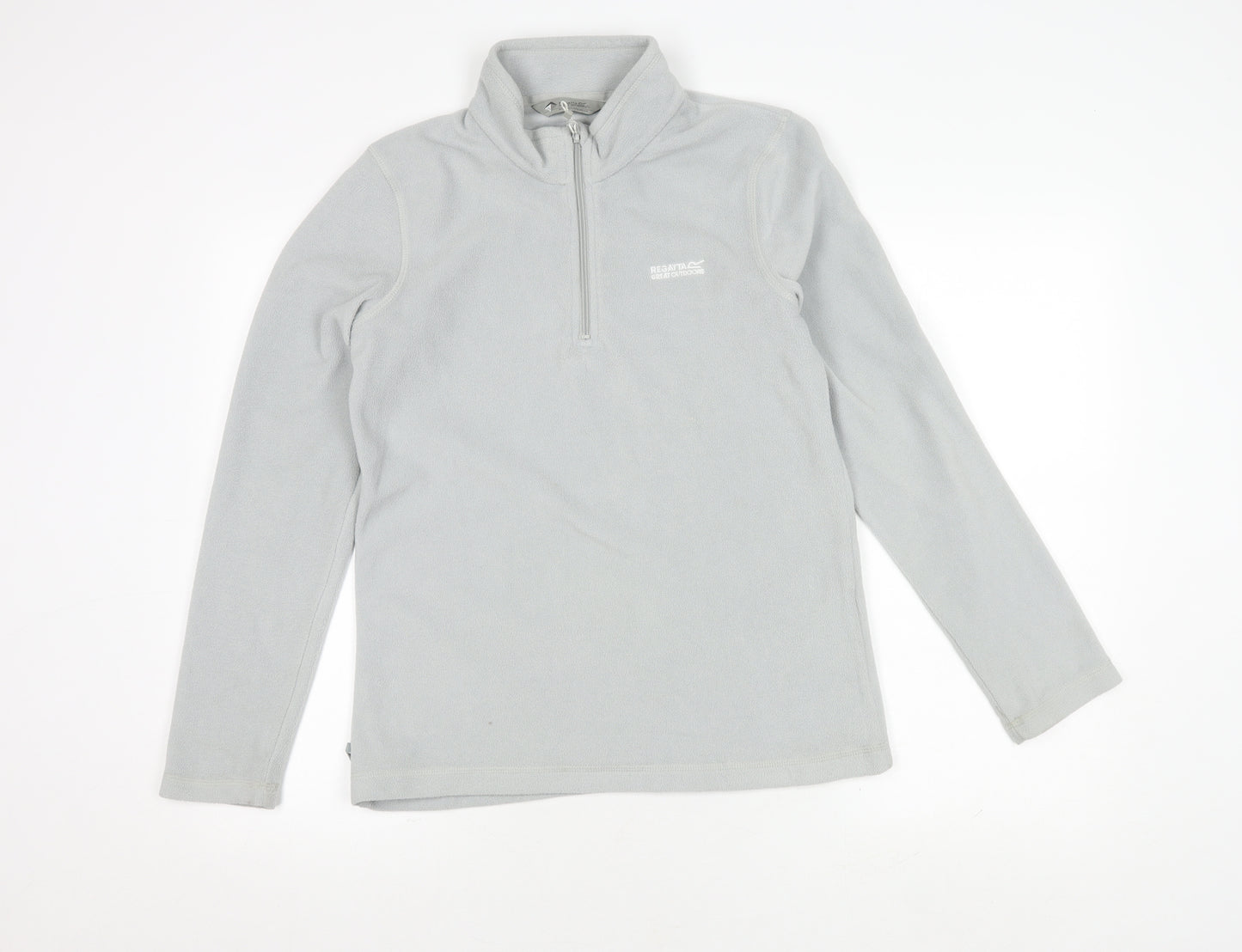 Regatta Women's Grey Full Zip Fleece Sweatshirt Size 10