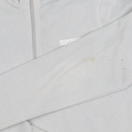 Regatta Women's Grey Full Zip Fleece Sweatshirt Size 10