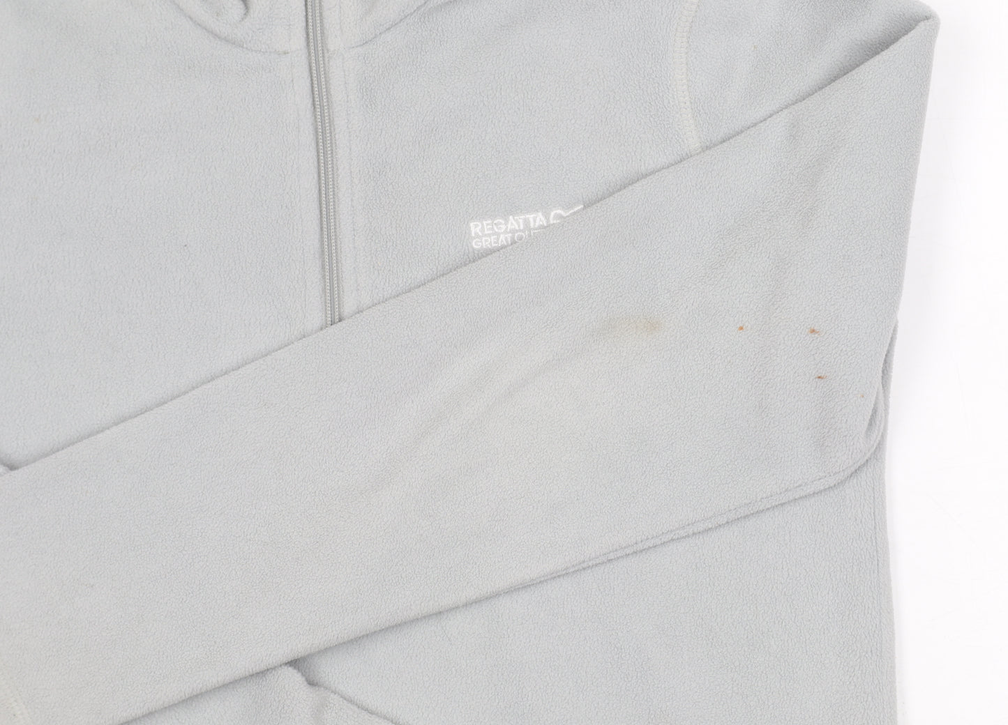 Regatta Women's Grey Full Zip Fleece Sweatshirt Size 10