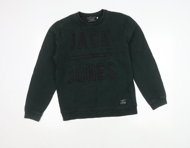 Jack & Jones Men's Green Pullover Sweatshirt S