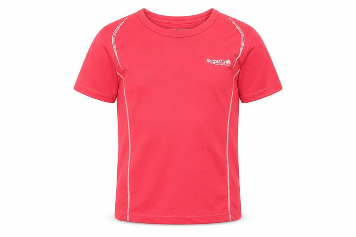 Regatta Girls Red T-Shirt 3-4 Years Lightweight Activewear