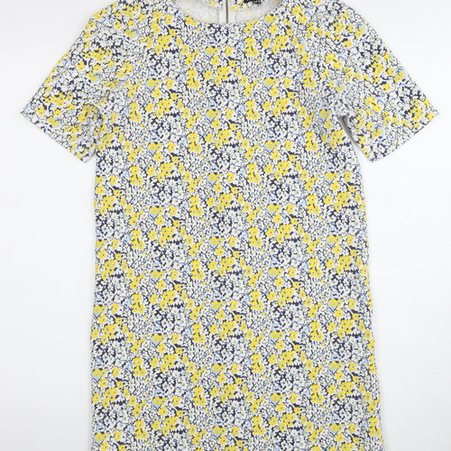 Warehouse Women's Floral Shift Dress Size 10 - Multicoloured