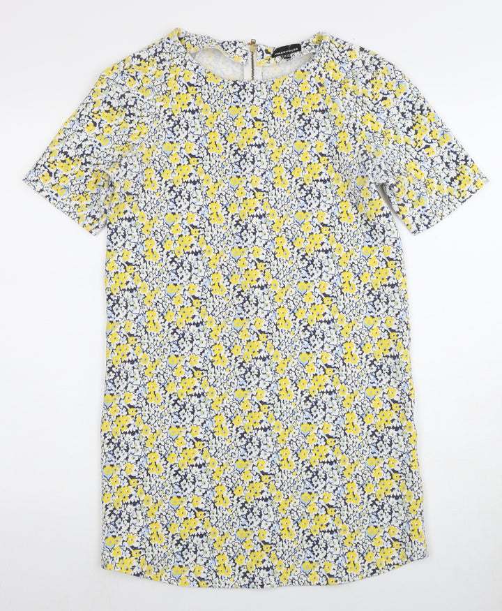 Warehouse Women's Floral Shift Dress Size 10 - Multicoloured