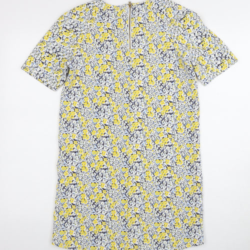 Warehouse Women's Floral Shift Dress Size 10 - Multicoloured