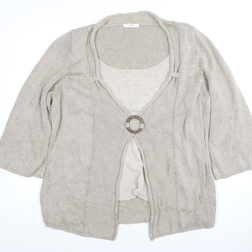 Marks and Spencer Women's Beige Cardigan UK 24