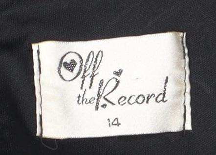 The Record Women's Black Fit & Flare Party Dress Size 14