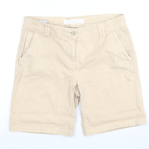 Next Women's Beige Chino Shorts Size 10