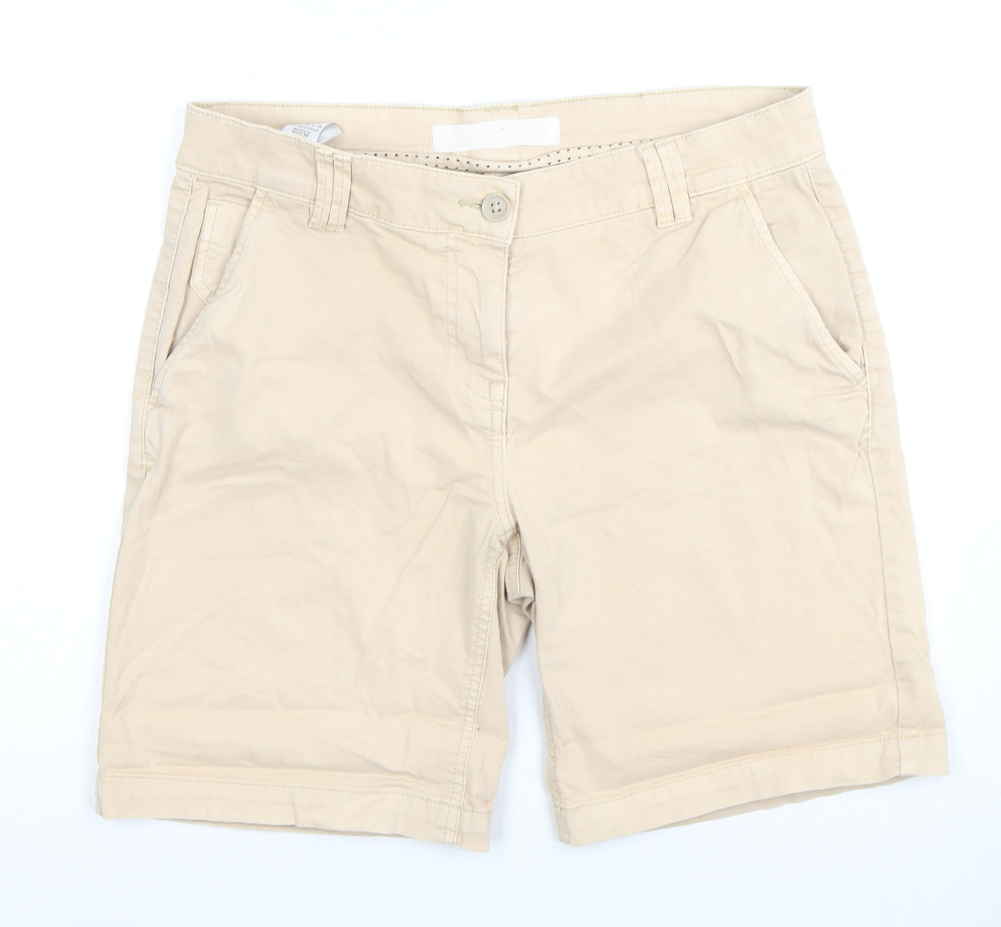 Next Women's Beige Chino Shorts Size 10