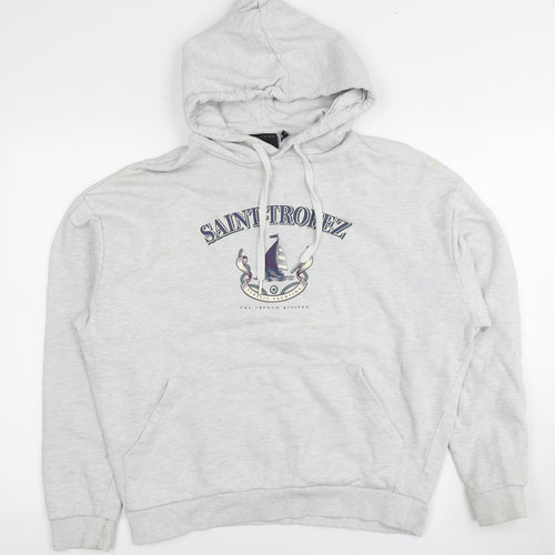 ASOS Men's Grey Nautical Hoodie, Size S, Pullover