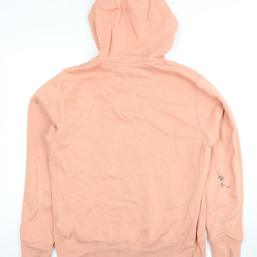 Nike Women's Pink Hoodie - Size S, Logo Accents