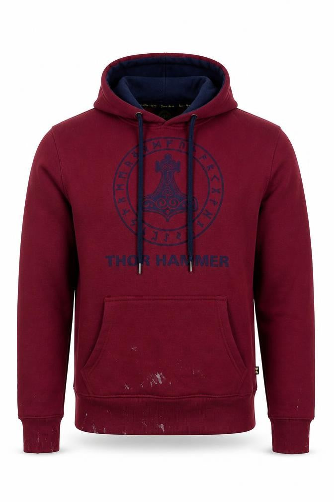 Front view of House of Spells Men's Red M Pullover Hoodie