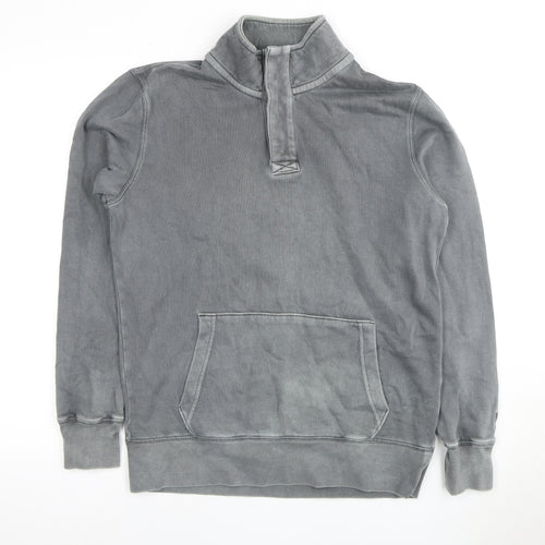 American Eagle Mens XS Grey 1/4 Zip Sweatshirt