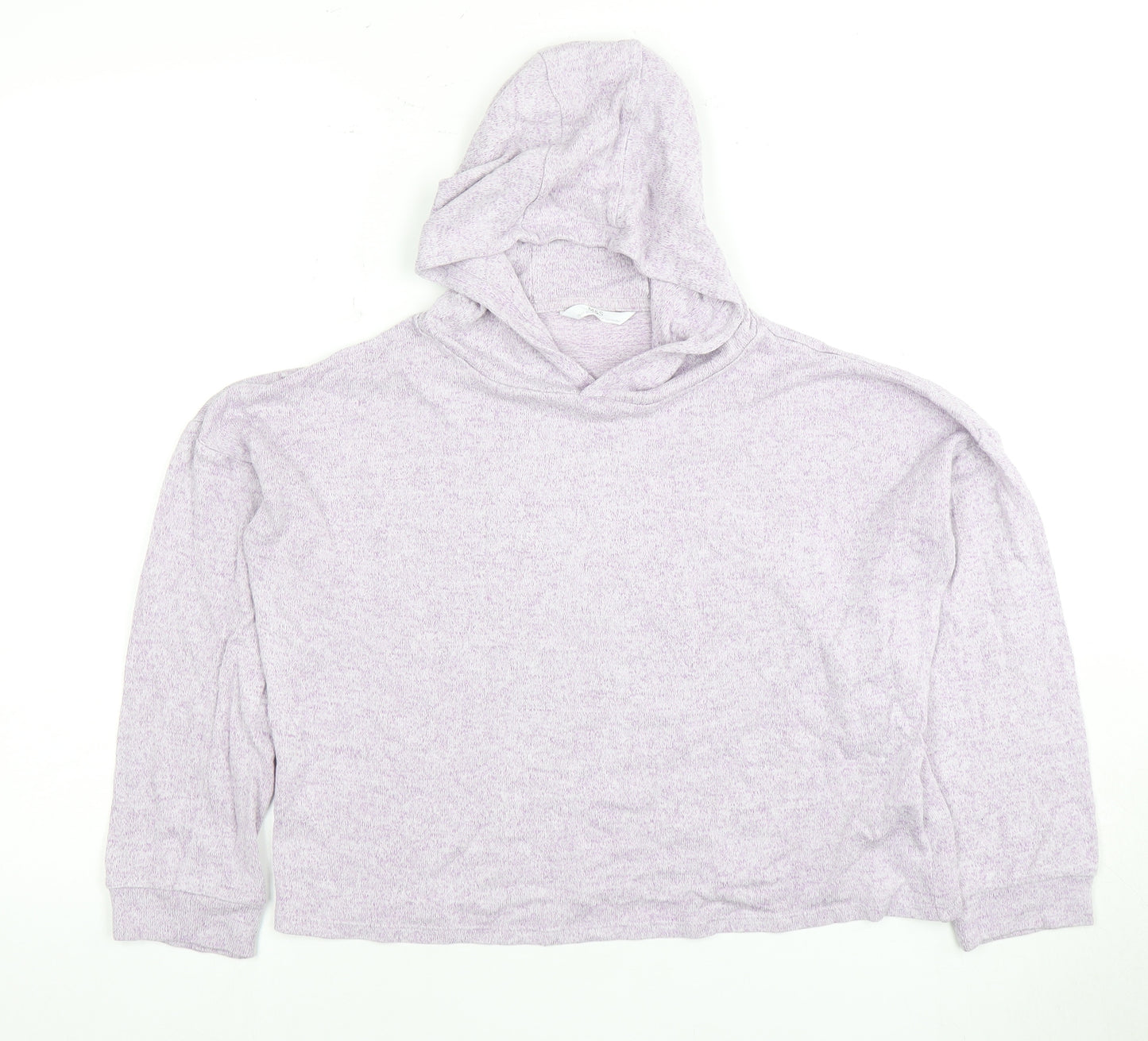Marks and Spencer Girls Purple Pullover Hoodie 10-11 Years