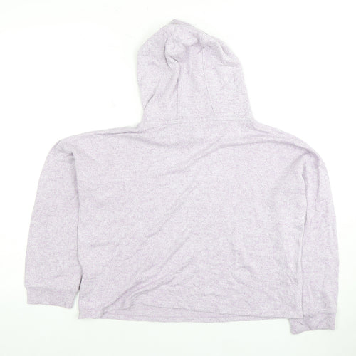 Marks and Spencer Girls Purple Pullover Hoodie 10-11 Years