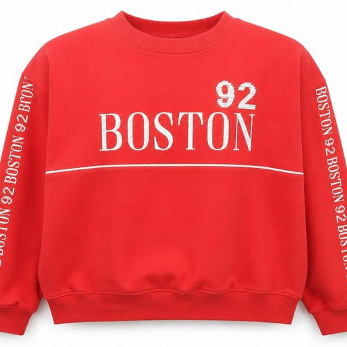 New Look Girls Red Graphic Boston Sweatshirt 14-15 Years