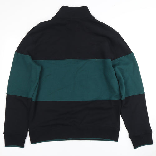 Marks and Spencer Men's Black Green M Sweatshirt Zip