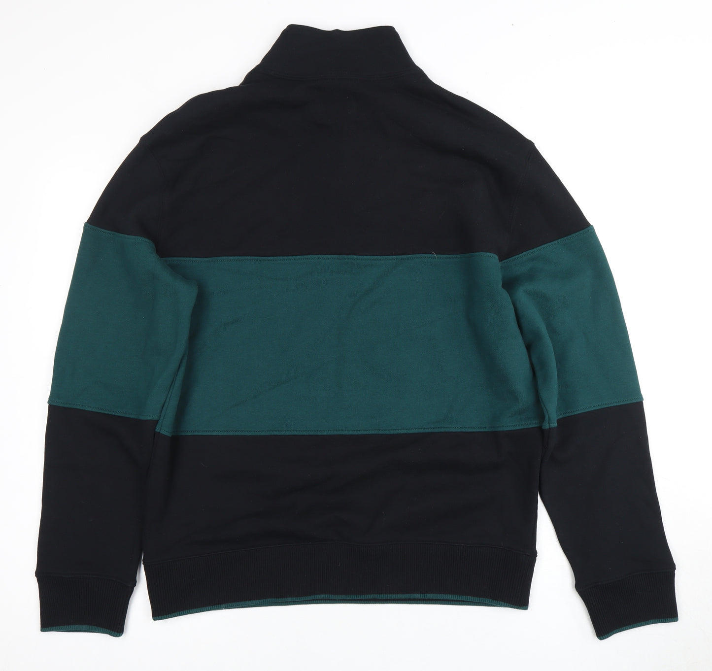 Marks and Spencer Men's Black Green M Sweatshirt Zip