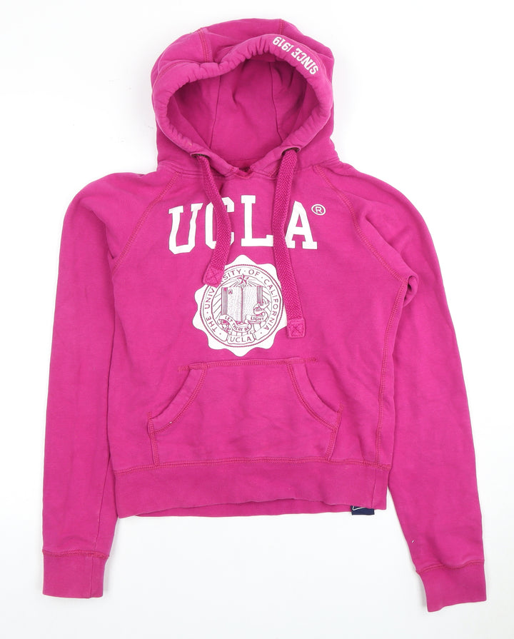 UCLA Girls Pink Pullover Hoodie Size 8 with Logo