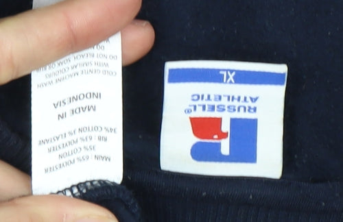 Russell Athletic Men's XL Blue USA Sweatshirt Pullover