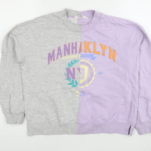 H&M Multicoloured Logo Sweatshirt Unisex Kids 12-13 Years