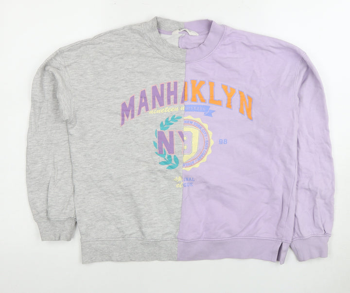 H&M Multicoloured Logo Sweatshirt Unisex Kids 12-13 Years