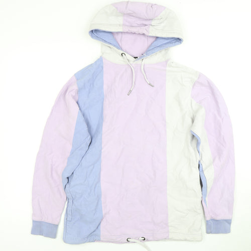 Topman Men's Multicoloured Striped Hoodie XS Pullover
