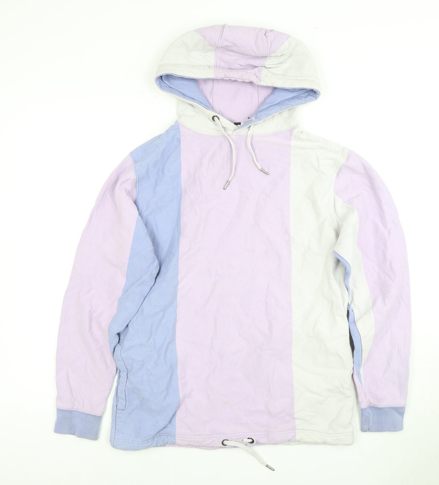 Topman Men's Multicoloured Striped Hoodie XS Pullover