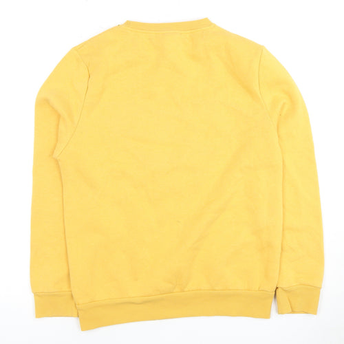 Disney Women's Yellow XS Mickey Mouse Pullover Sweatshirt