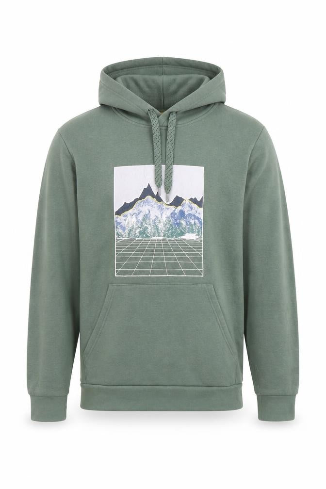 Mountain Warehouse Green Nature Hoodie for Men, S