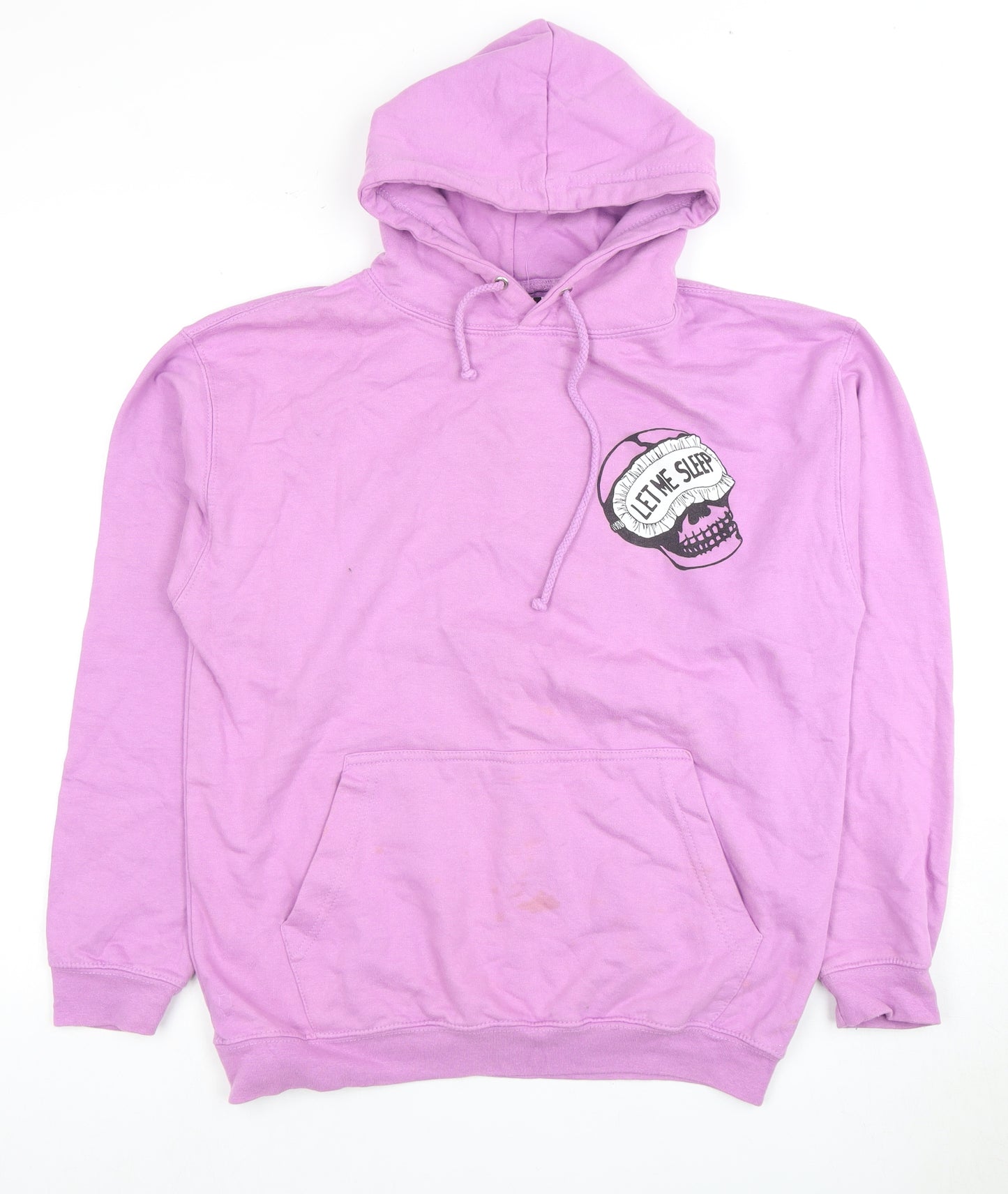Damaged Society Unisex Purple Pullover Hoodie M