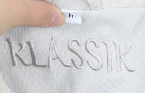 Klassik Women's Coat Beige Size 14 Long Polyester