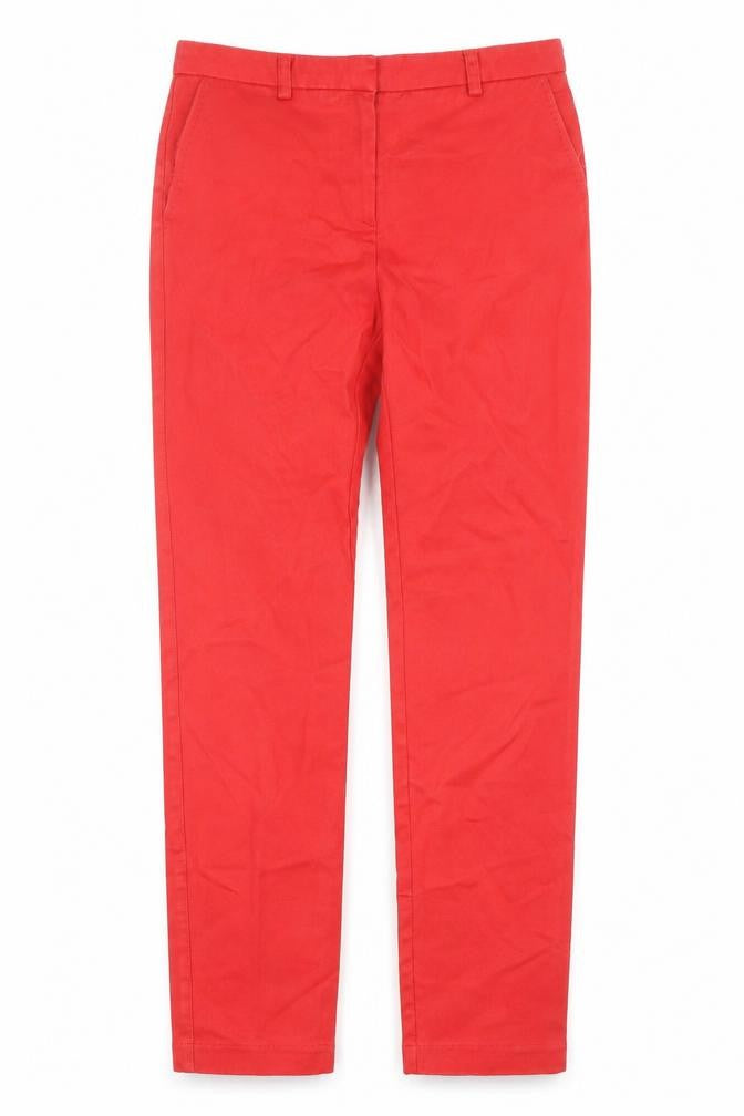 Front view of Next Women's Red Jeans, size 6, Cotton Blend