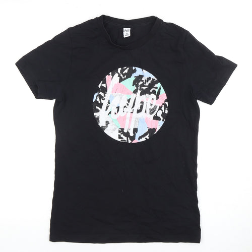 Hype Boys Black Graphic T-Shirt, Size 14 Years, Comfortable Fit