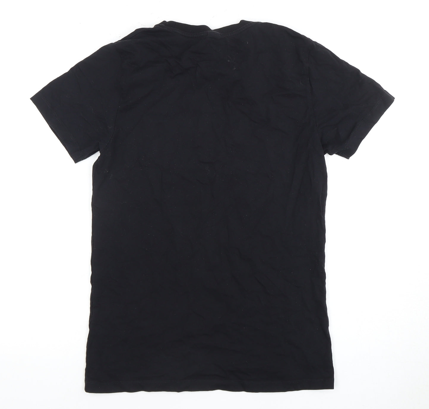 Hype Boys Black Graphic T-Shirt, Size 14 Years, Comfortable Fit