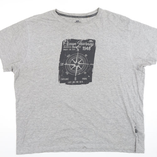 Trespass Men's Grey Nautical XL Quick Dry T-Shirt