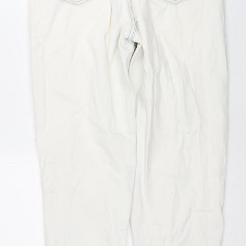 PrettyLittleThing Women’s White Mom Jeans Size 12