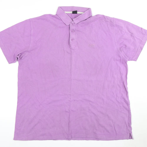 Cotton Traders Men's Purple Polo Shirt XL - Casual Style