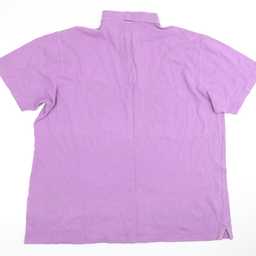 Cotton Traders Men's Purple Polo Shirt XL - Casual Style