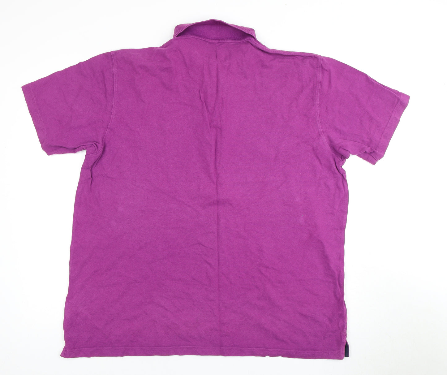 Cotton Traders Men's Purple Polo Short Sleeve XL