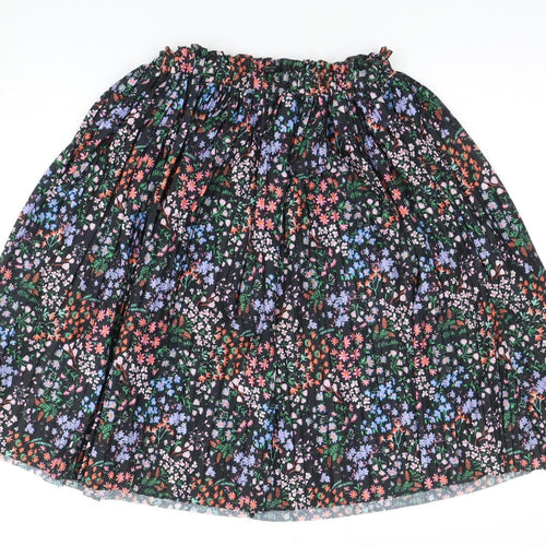 Next Women's Multicoloured Floral Pleated Skirt Size 12