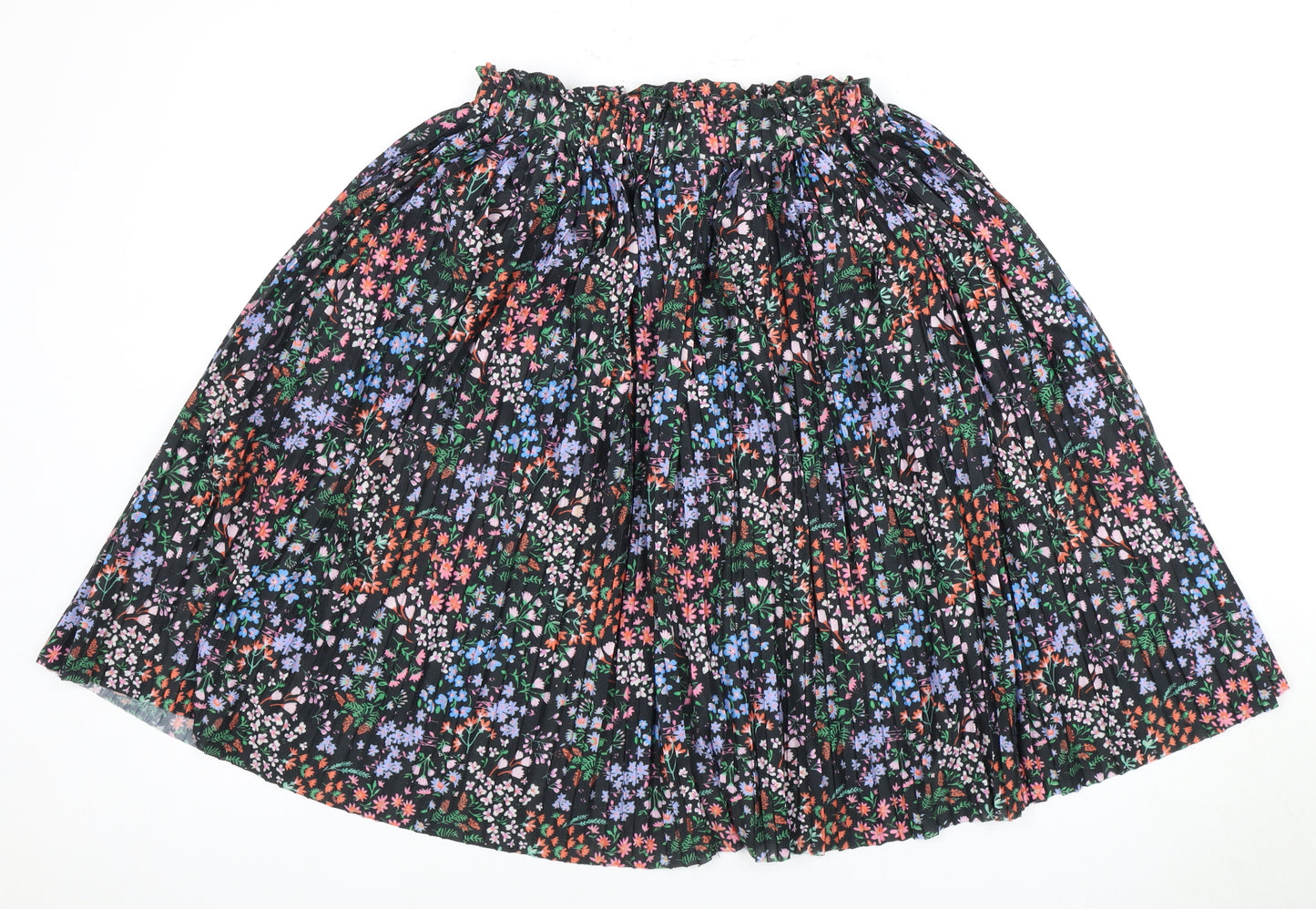 Next Women's Multicoloured Floral Pleated Skirt Size 12