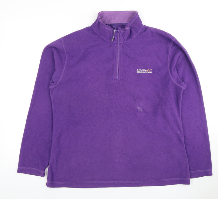 Regatta Unisex Purple Fleece Sweatshirt Size 16