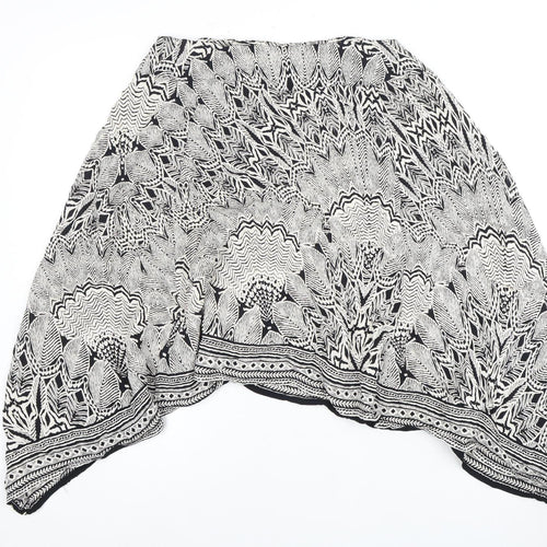 Monsoon Women's Black Geometric Skirt Size 14