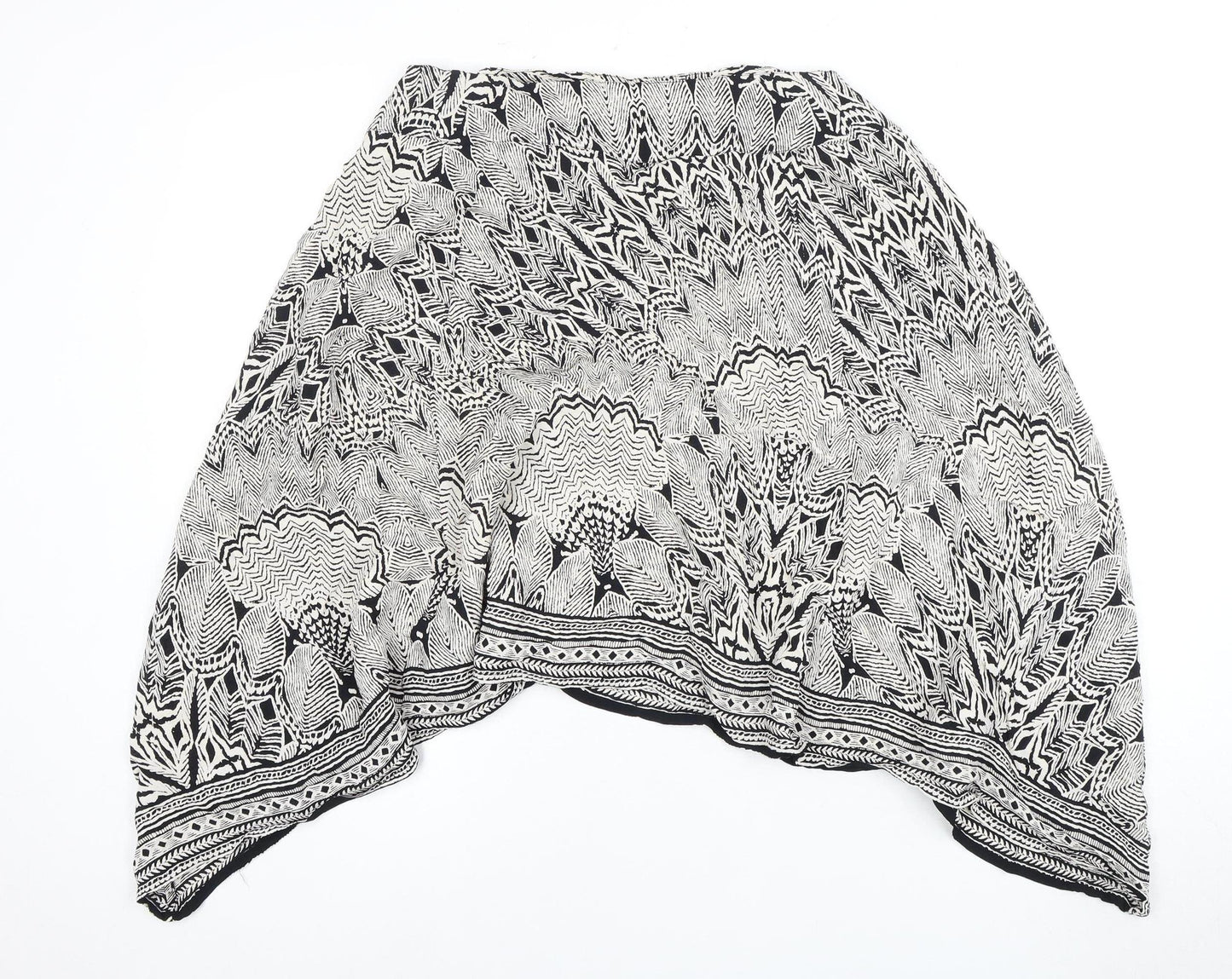 Monsoon Women's Black Geometric Skirt Size 14