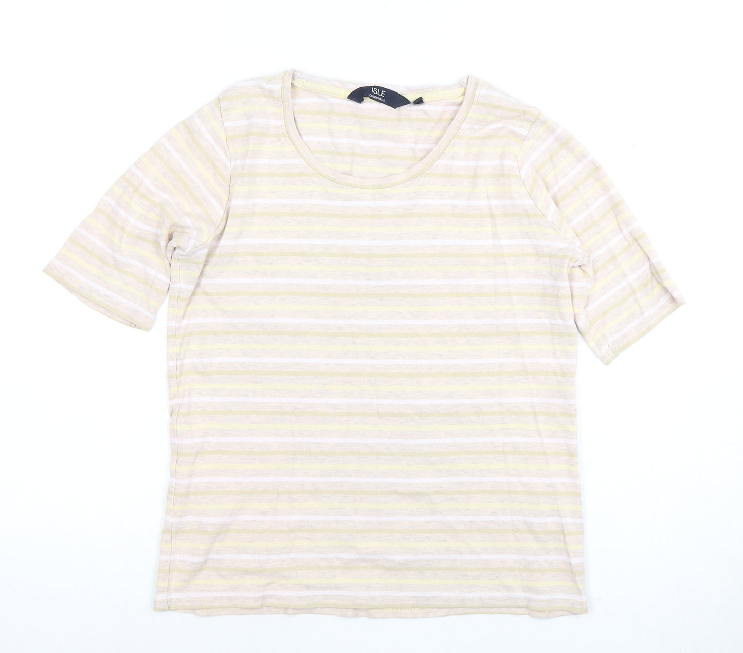 Isle Essentials Women's Multicoloured Striped T-Shirt S