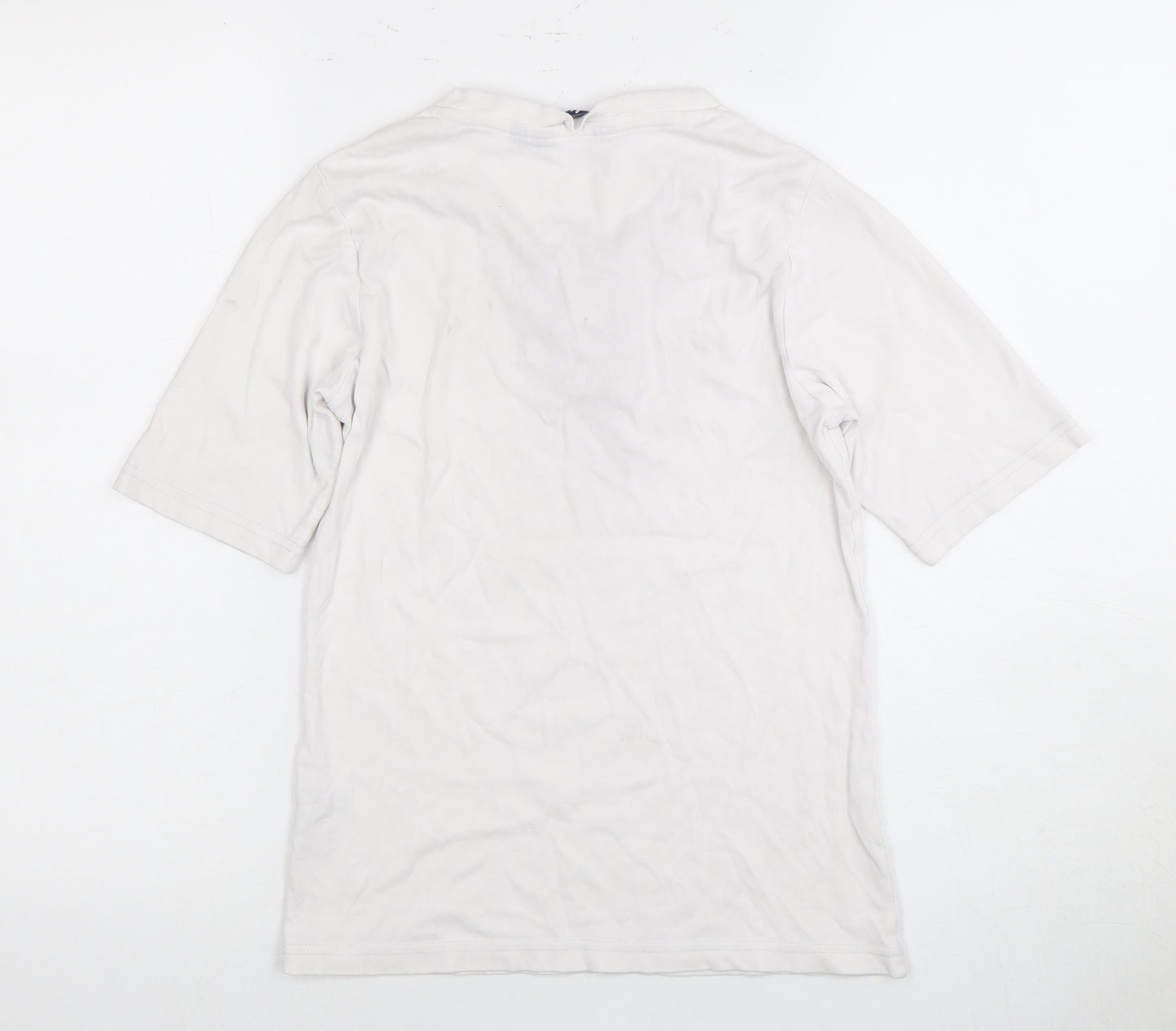 Isle Women's White Lace-Up T-Shirt Size 10-12